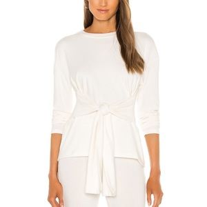 Mina Lisa Sweater Knit Tie Front XS